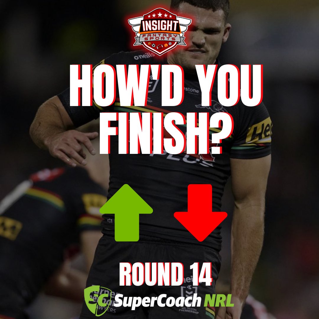 What a week! Round 14 of #NRLSupercoach all wrapped up. Chaotic is one word for it. How’d you go?

#NRL #Supercoach
