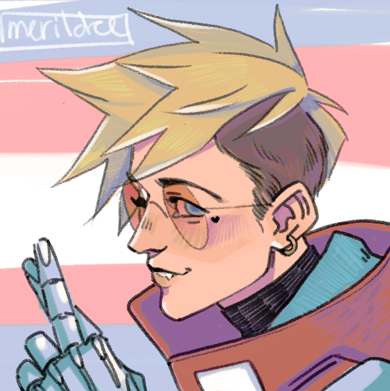 happy pride!
i have just under two months until i can get my t prescription so im drawing vash to cope