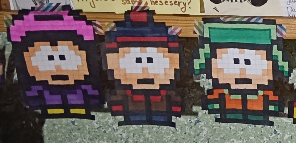 Kilena__'s tweet photo. Day 5! goth Stan, Punk Wendy, Scene Kyle
Day 6! superheros AU
Day 7! sports: I think they all take sports very seriously, competition runs in their blood
+Pixel lovers on my pin board+
That's it! Thanks for attention, love ya
#StendyleWeek2023 #stendyle https://t.co/MyLRMlnfk1