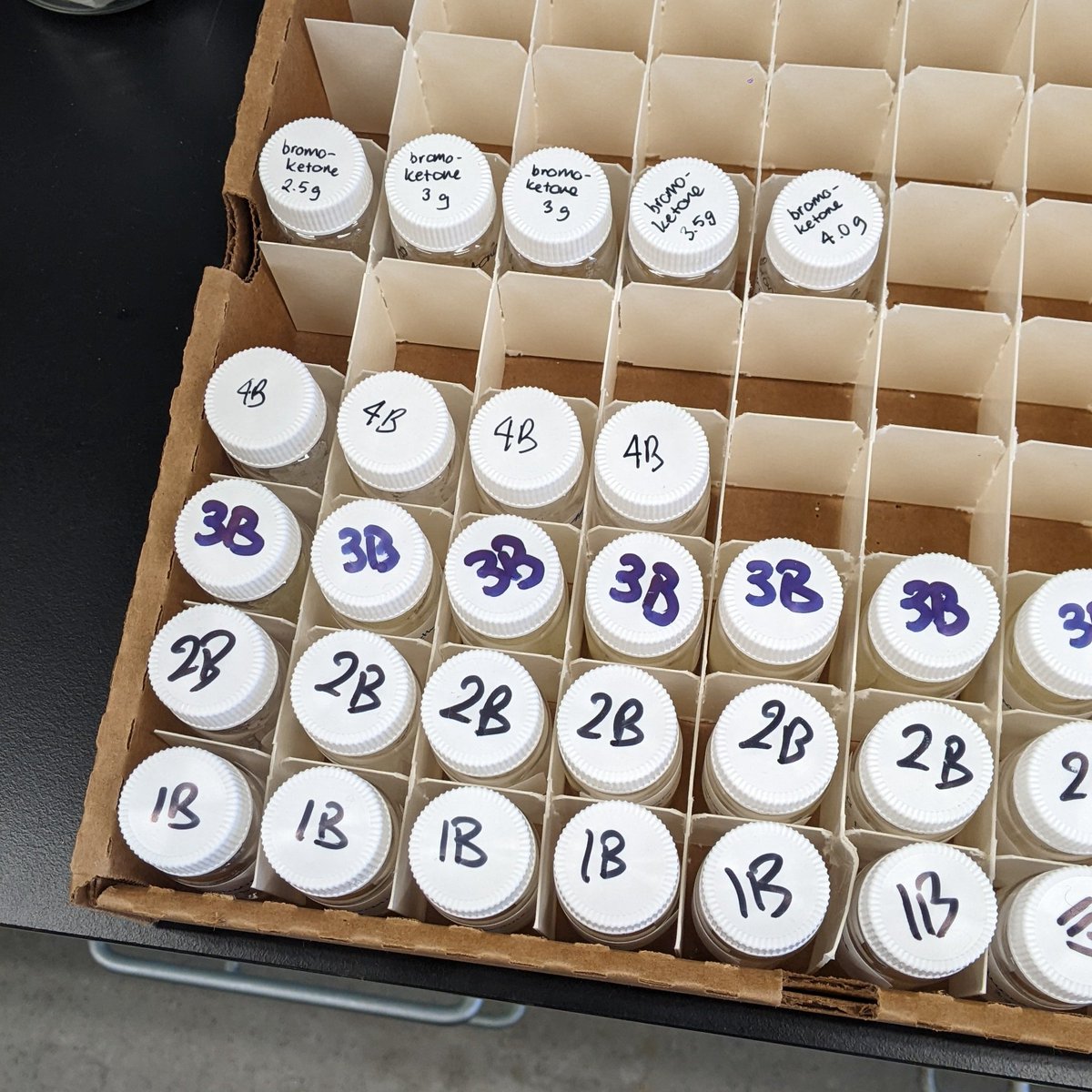 Klementine Burrell-Sander (@klemistry) on Twitter photo First batch of reagents ready for the <a href="/_breakinggood/">Breaking Good</a> high school workshops today - very excited to have students in the lab working on synthesising novel drug candidates! #CitizenScience #DrugDiscovery First batch of reagents ready for the <a href="/_breakinggood/">Breaking Good</a> high school workshops today - very excited to have students in the lab working on synthesising novel drug candidates! #CitizenScience #DrugDiscovery