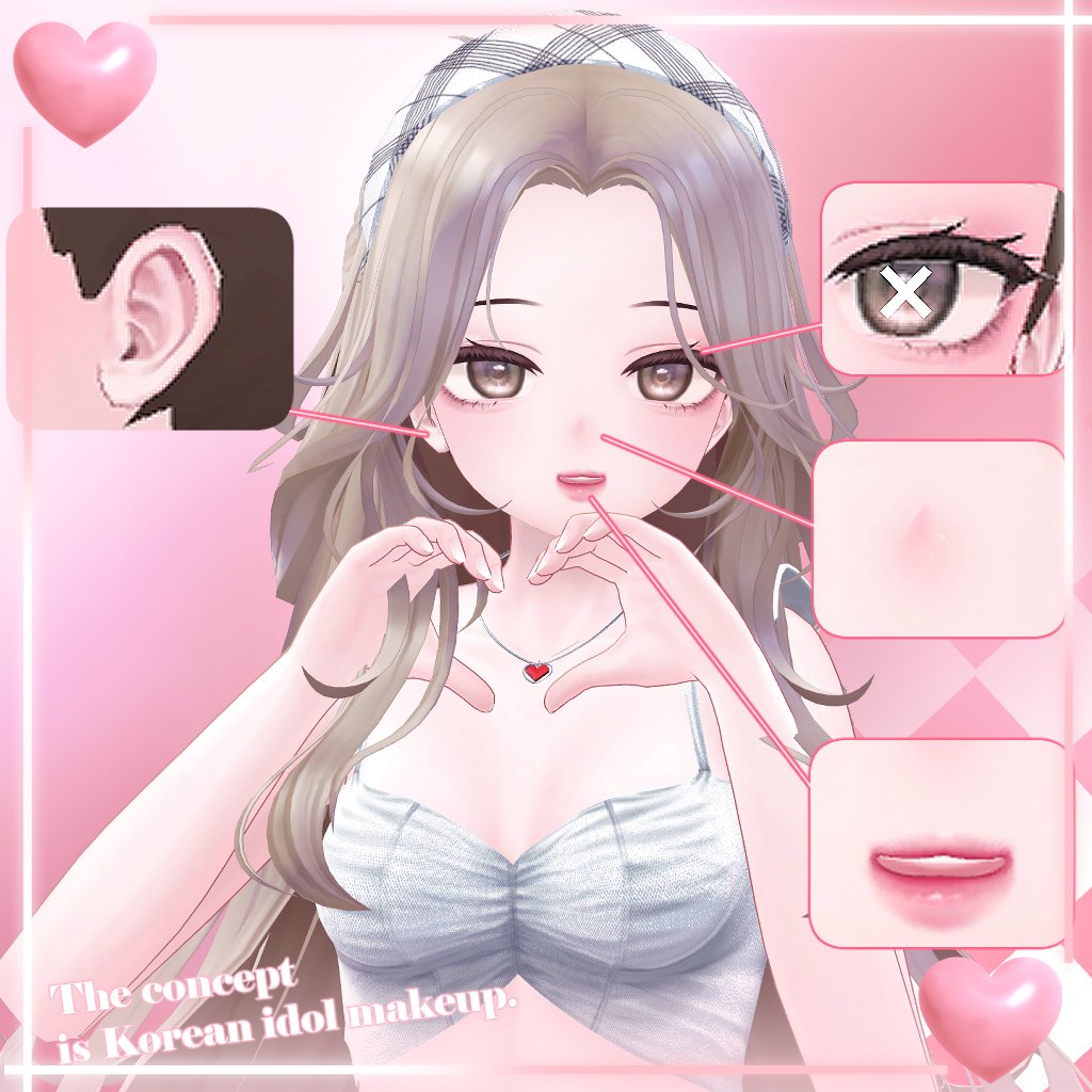 090_VRC's tweet photo. [💗RT]

♥Pink Daily Iife♥ 【萌 | Moe】
k-pop 느낌이 나는 모에 메이크업을 
출시 했습니다!🍑

🎀기념으로 5분 뽑아서 메이크업 보내드립니다.🎀
🥹 6월 8일에 뽑겠습니다!

https://t.co/AZ4vhUQsRa https://t.co/6V4FWgPqos
