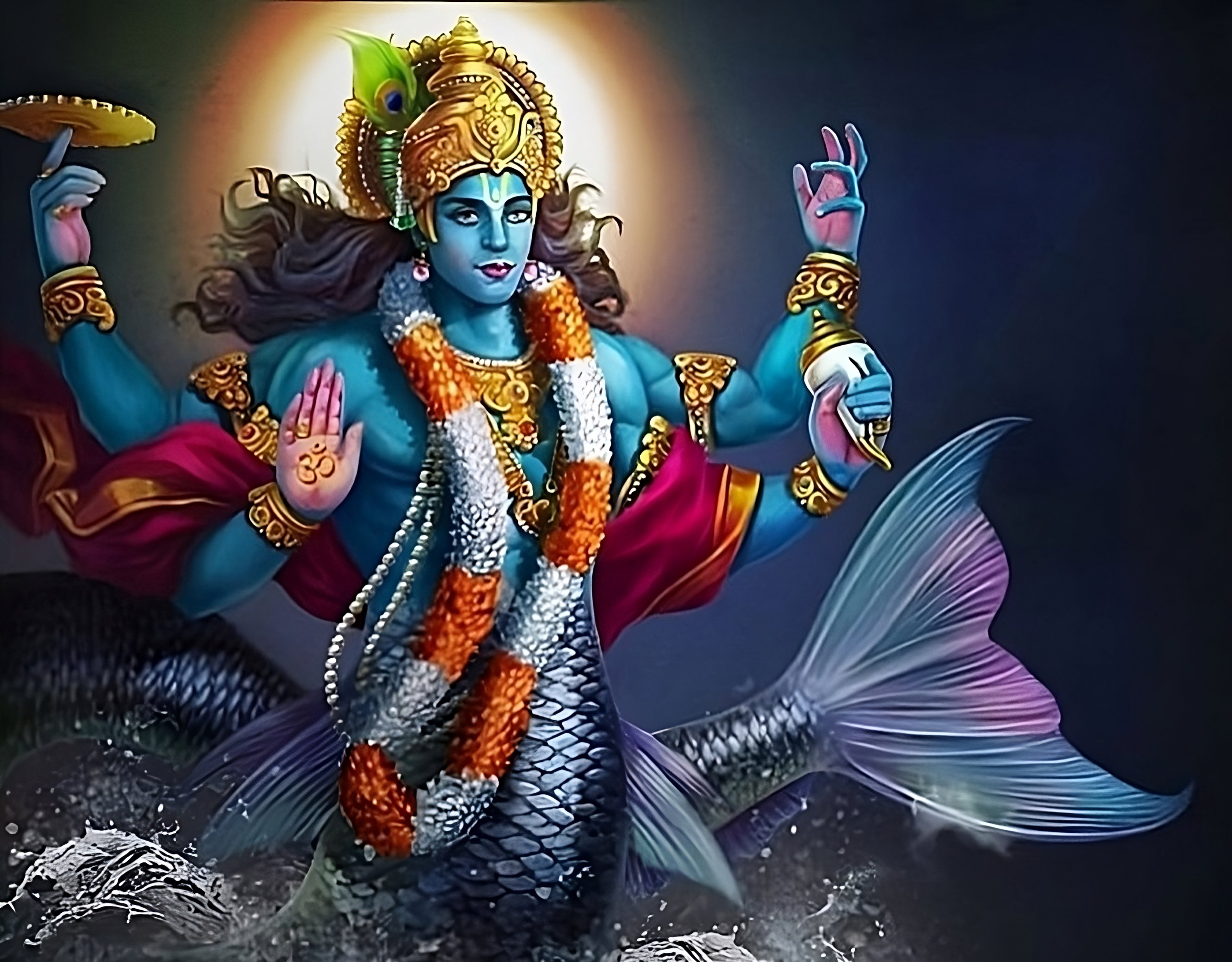 Vertigo_Warrior on X: "10 Avatars of Bhagwan Vishnu : "Dashavatar" 1. Matsya Avatar https://t.co/rT973Nm6Ti" / X