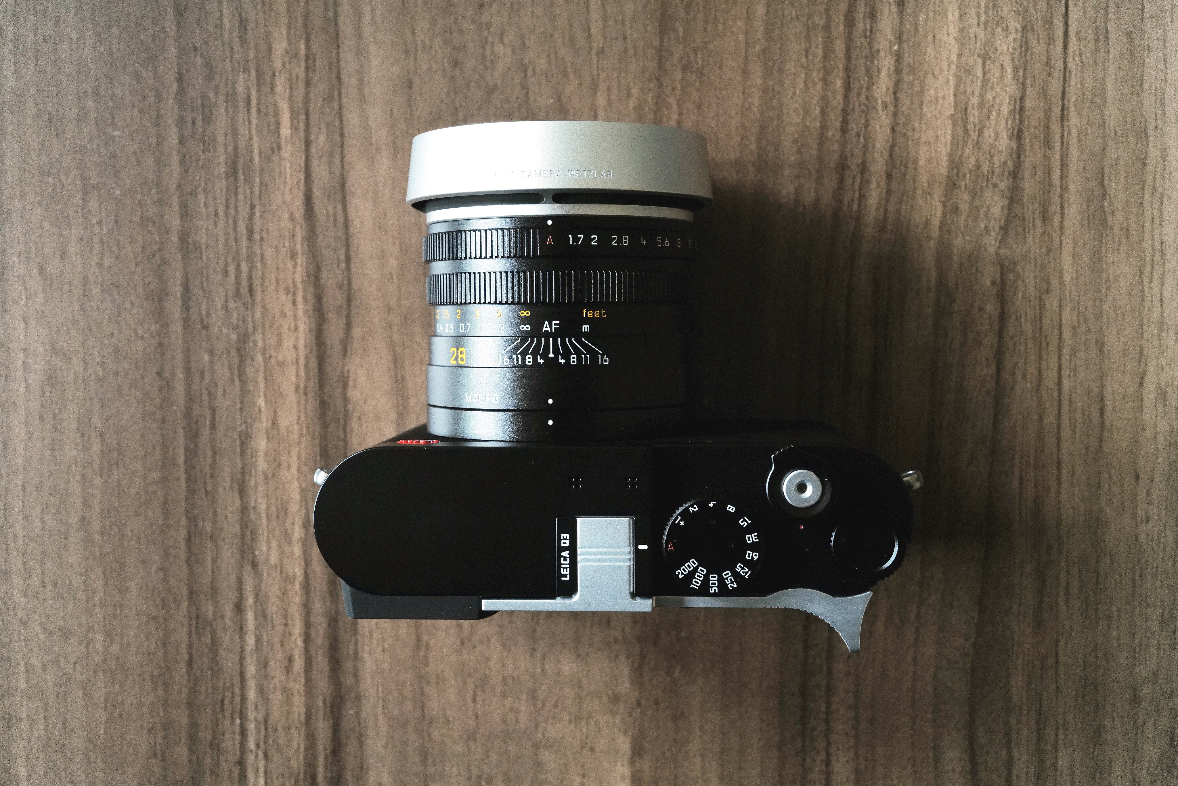 ライカQ3 レンズフード シルバー 試しただけ - デジタルカメラ