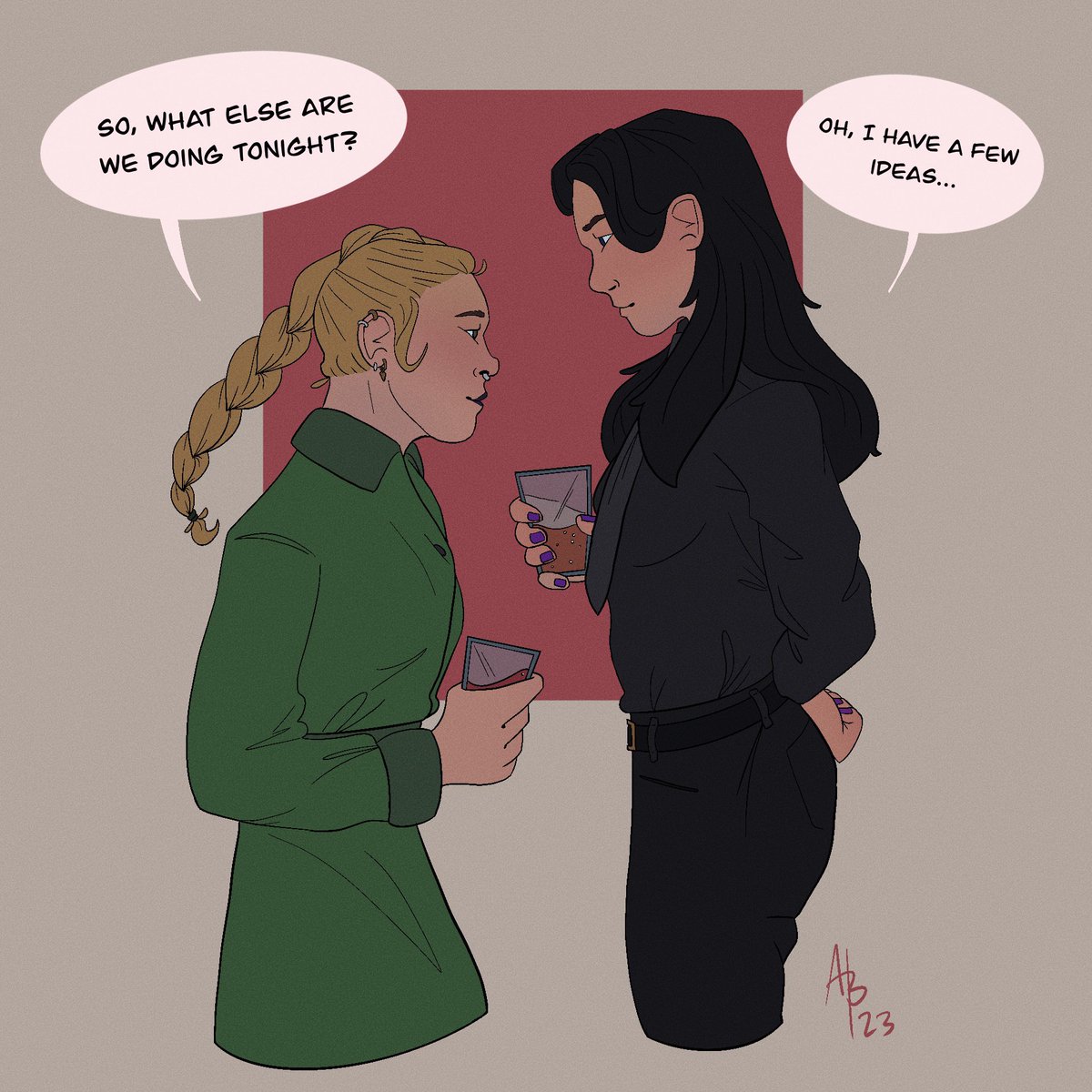 When Kate and Yelena finally go out for drinks, what then?
-
#bishova #KateBishop #YelenaBelova