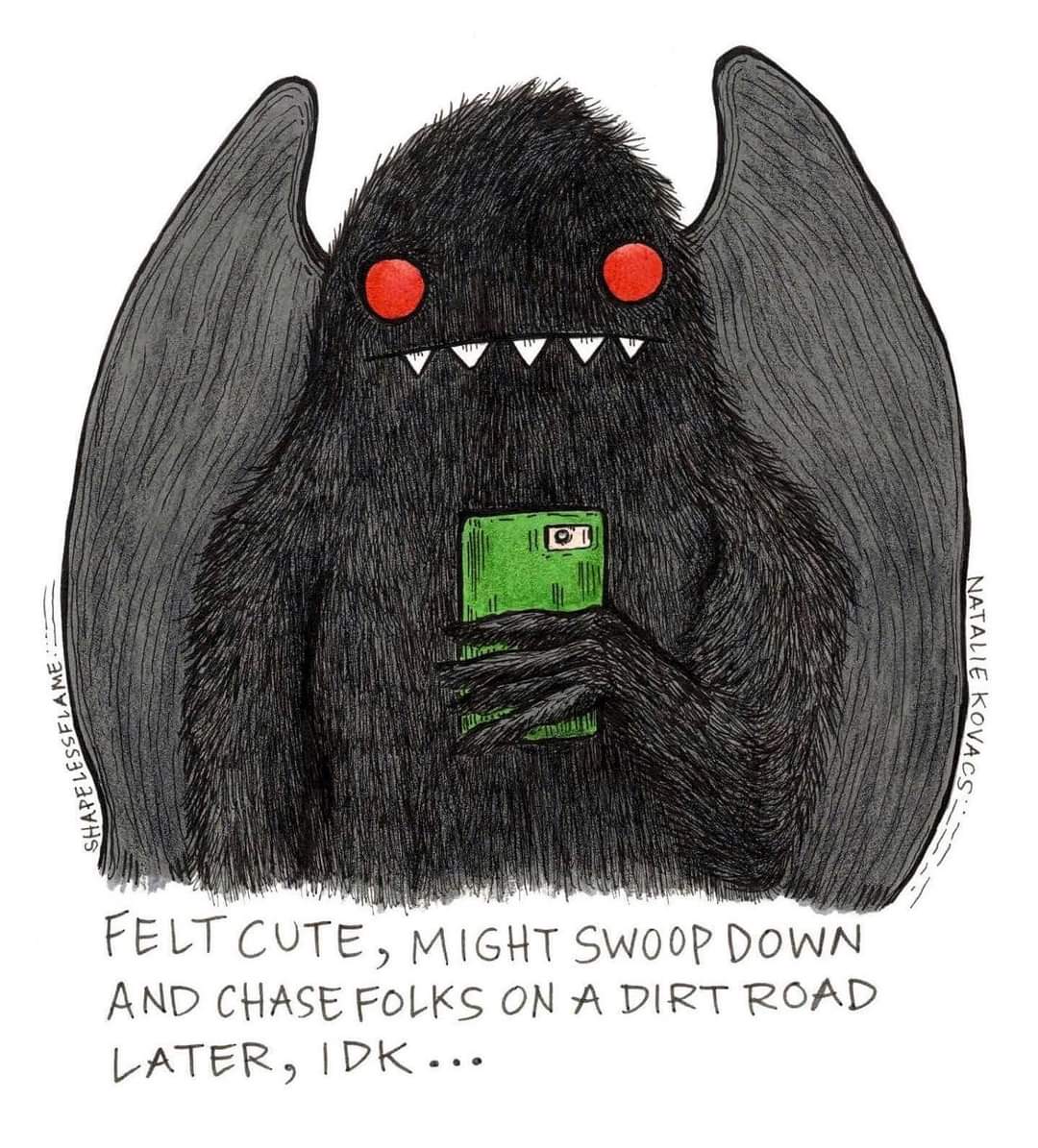 If you haven't checked out our "Discovering Cryptids" episode, you should really get on that...
#mothman #cryptids