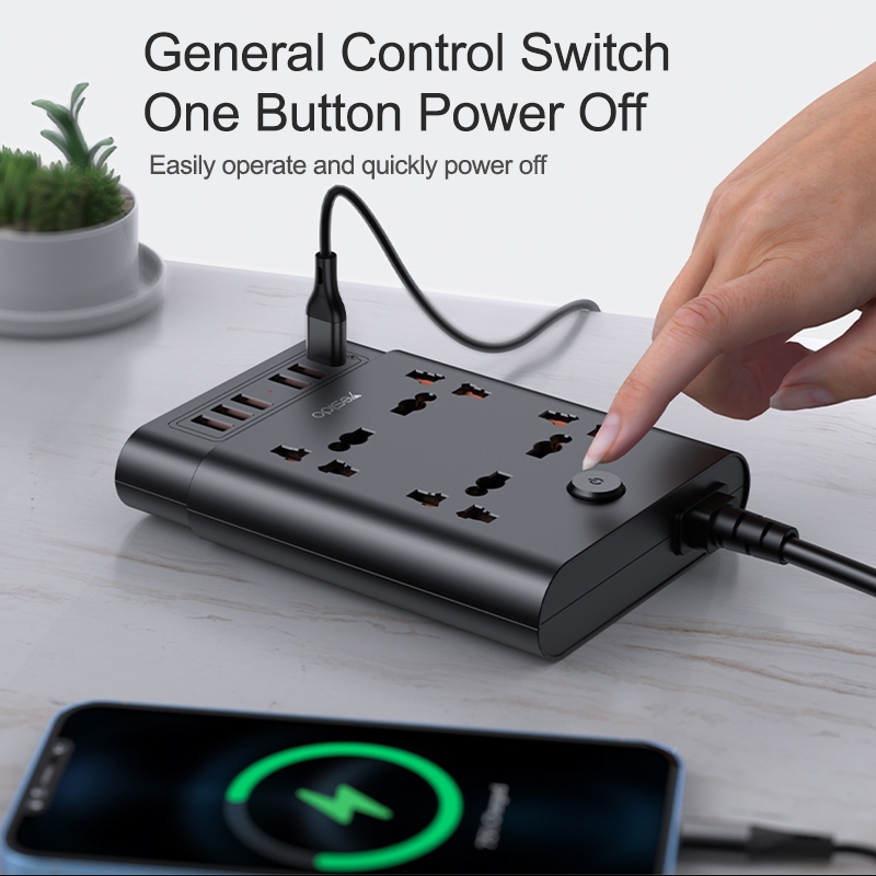SunskyOnline's tweet image. Yesido MC-08 4 Ports + 6 USB Ports 2650W High Power Socket
✅Support 2650 high power consumption
✅Equipped with 6 USB ports and 4 sockets
Shop Item #: EDA004742301B
Shop Now👉mtw.so/5LWwkt
#Charger #PowerSocket #MultiSocket