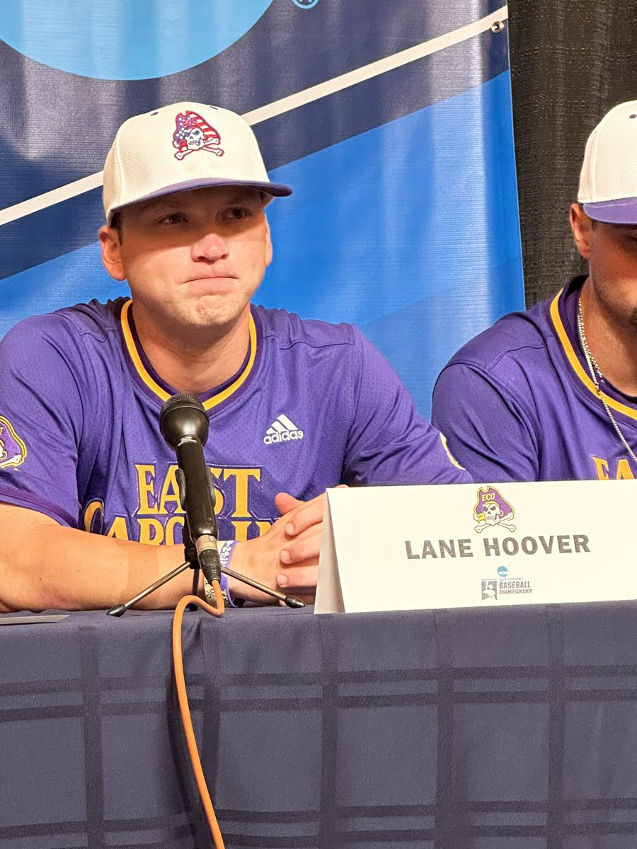“All I can say is we gave it all we got. Especially us three. We are Pirates for life. I can’t thank Pirate Nation enough”
ECU Lane Hoover 
#TheVoiceofthePirateNation🏴‍☠️