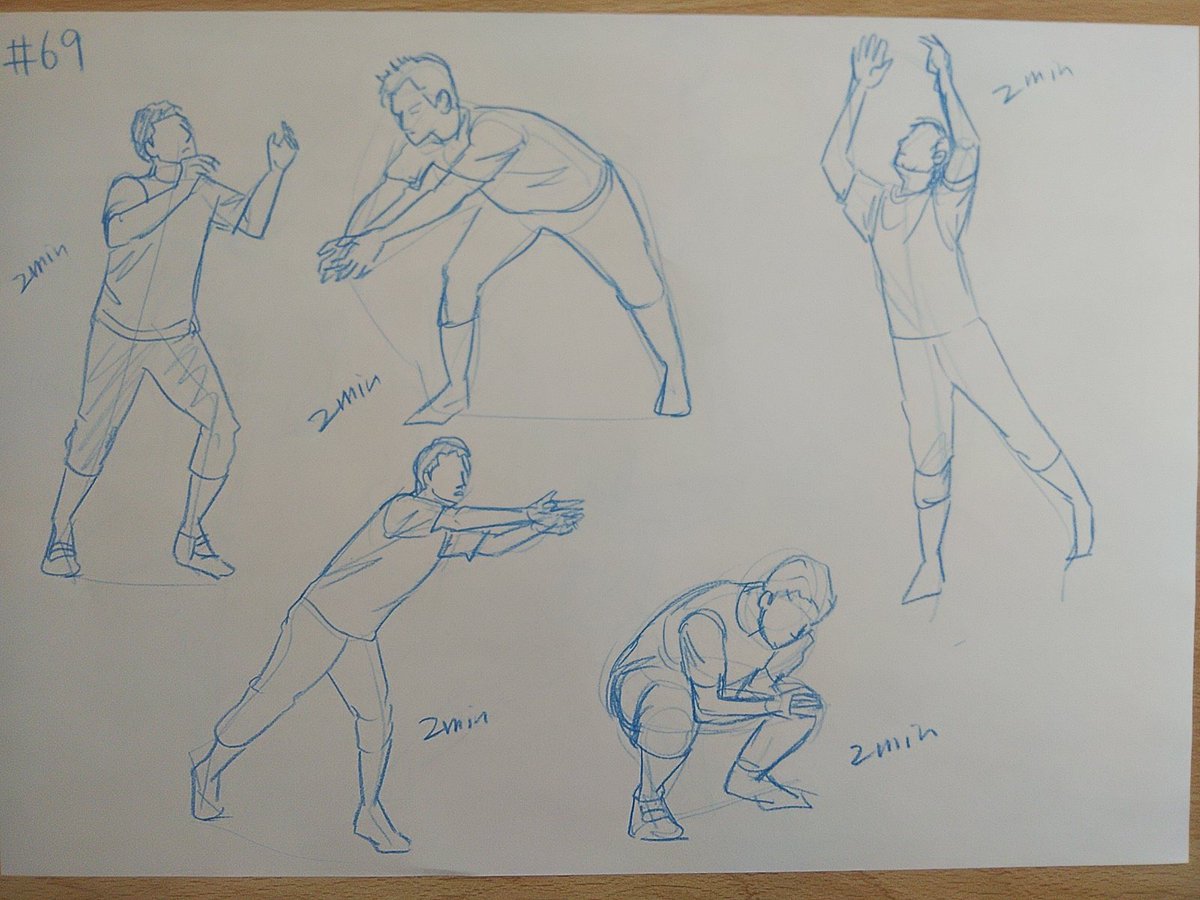 #さとまこクロッキー
#今日のクロッキー

＃68&amp;69
67&amp;68をやるはずだったのに68&amp;69をやってしまった！😅💦
迷い線多めになったけど、やりがいがありました。 https://t.co/EuIHDSRe6M