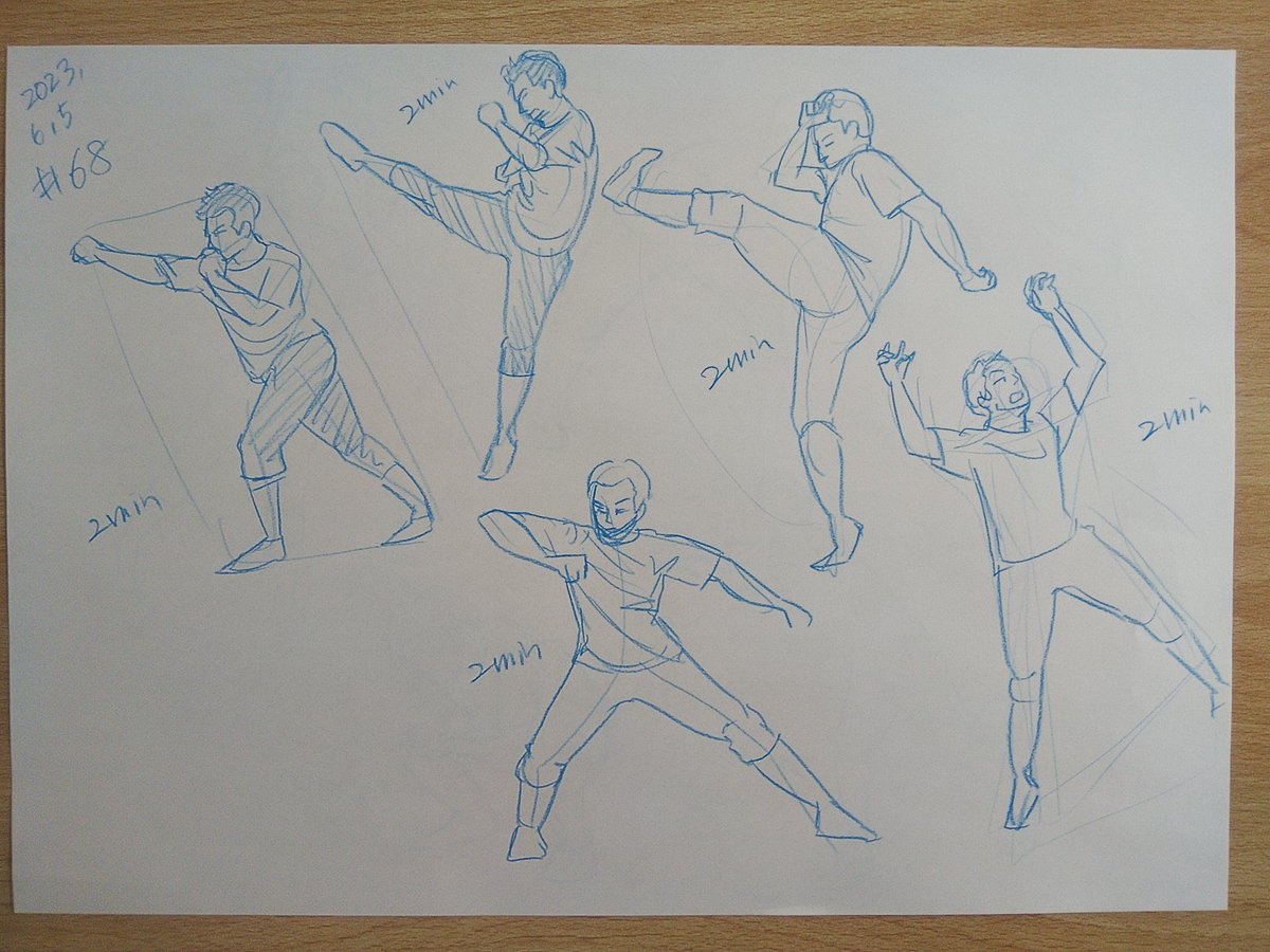 #さとまこクロッキー
#今日のクロッキー

＃68&amp;69
67&amp;68をやるはずだったのに68&amp;69をやってしまった！😅💦
迷い線多めになったけど、やりがいがありました。 https://t.co/EuIHDSRe6M