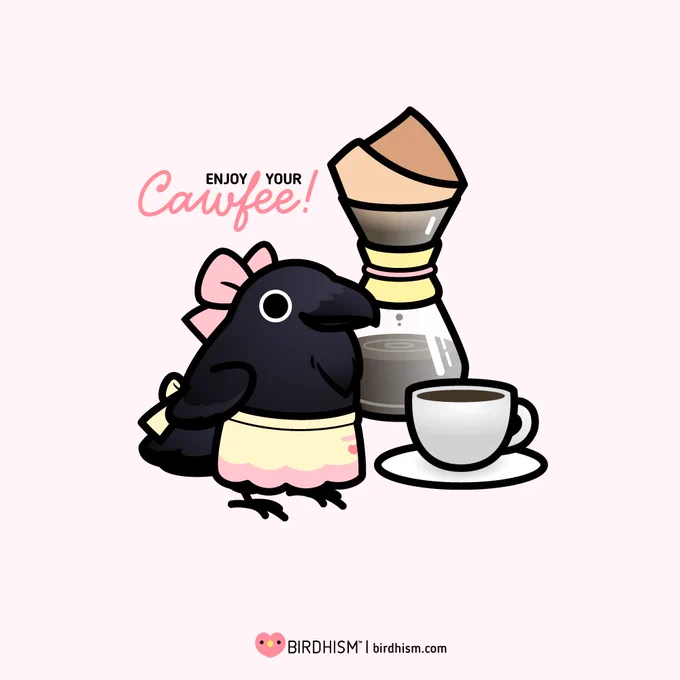 New hire at Cody's Chubby Bird Cafe - Lenore the Raven 