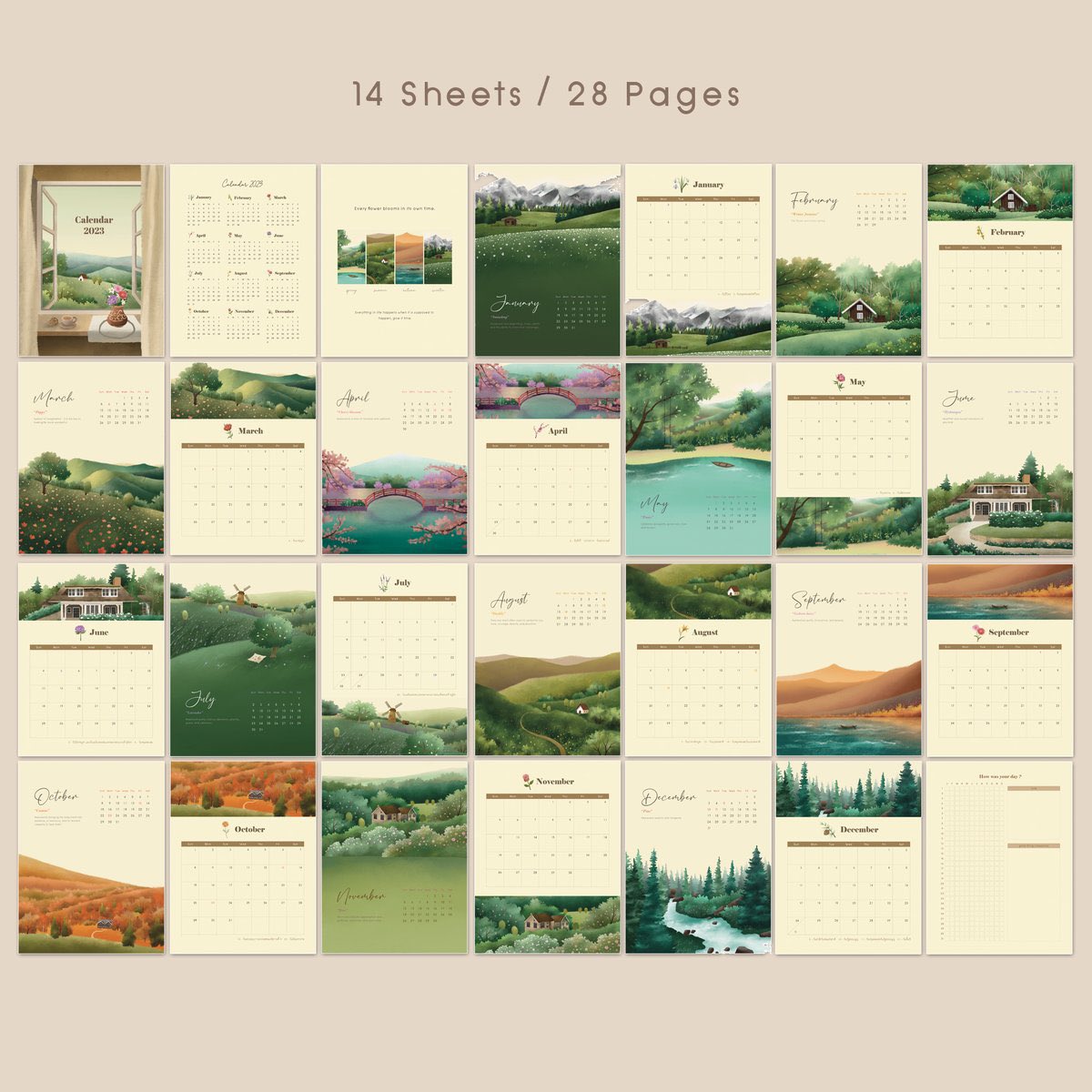 เจอภาพสเก็ชตอนทำปฏิทิน สรุปของจริงเป็นอีกแบบ 😂