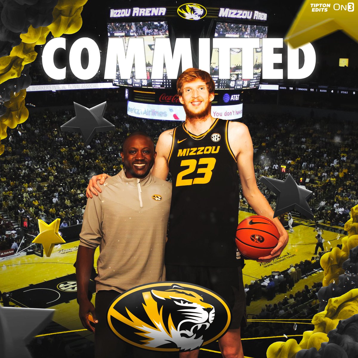 NEWS: Connor Vanover, a 7-foot-3 transfer from Oral Roberts, has committed to Missouri, he tells @On3sports. 

Averaged 12.7 points, 7.2 rebounds, and 3.2 blocks per game this past season. 

Began his career at Cal and spent two years at Arkansas. 

Story: on3.com/transfer-porta…