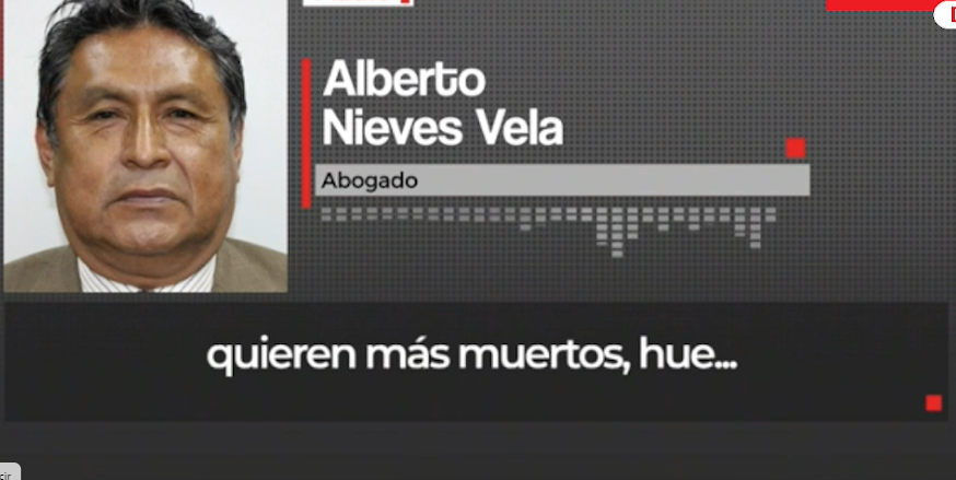 Alberto Nieves dijo en un audio revelado por <a href="/Cuarto_Poder/">Cuarto Poder</a> que un asesor del congresista Guillermo Bermejo repartió celulares y dinero en efectivo a manifestantes: "Quieren más muertos".