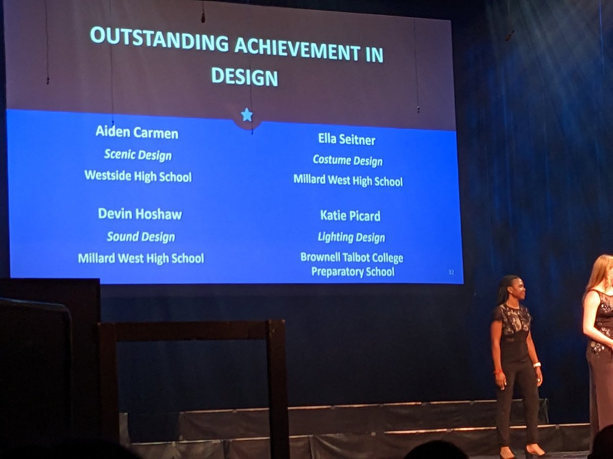 Just so impressed with <a href="/MWestDrama/">Millard West Theatre</a> students who have spent the weekend fundraising for the program and then were also honored <a href="/NebraskaHSTA/">Nebraska High School Theater Academy</a> showcase tonight.  Students were honored in supporting performance and design and we had two of our top students in the showcase ensemble!