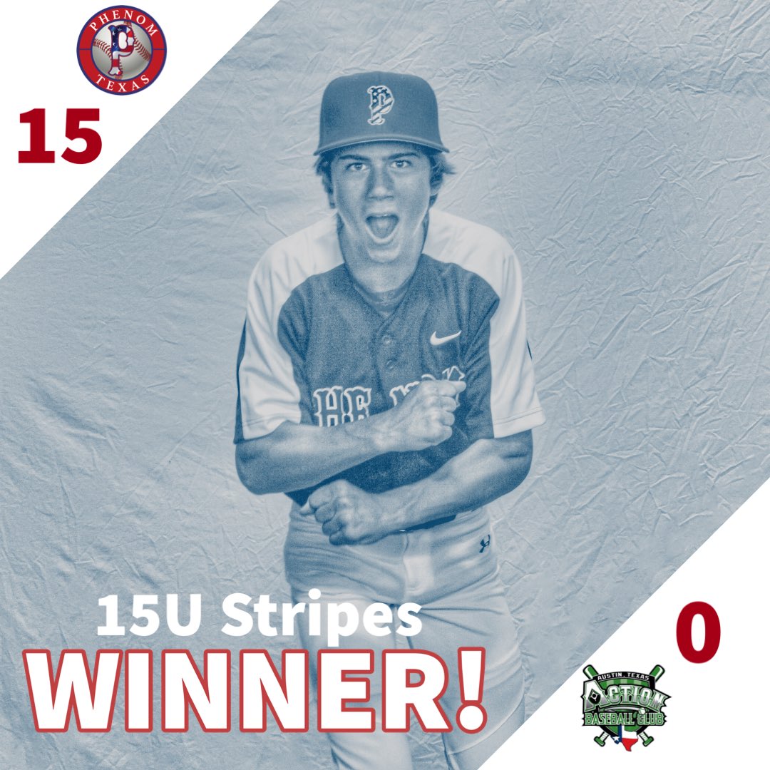 🚨BIG WIN! 15U Stripes finds the win column with a dominant win! #BeBold

#dedication #FIWA #hardwork #phenomnation #phenom #centraltexas #Texas #CTX #collegebaseball #highschoolbaseball #highschool #austintx #college #atx #sacrifice #onedaybetter #Austin