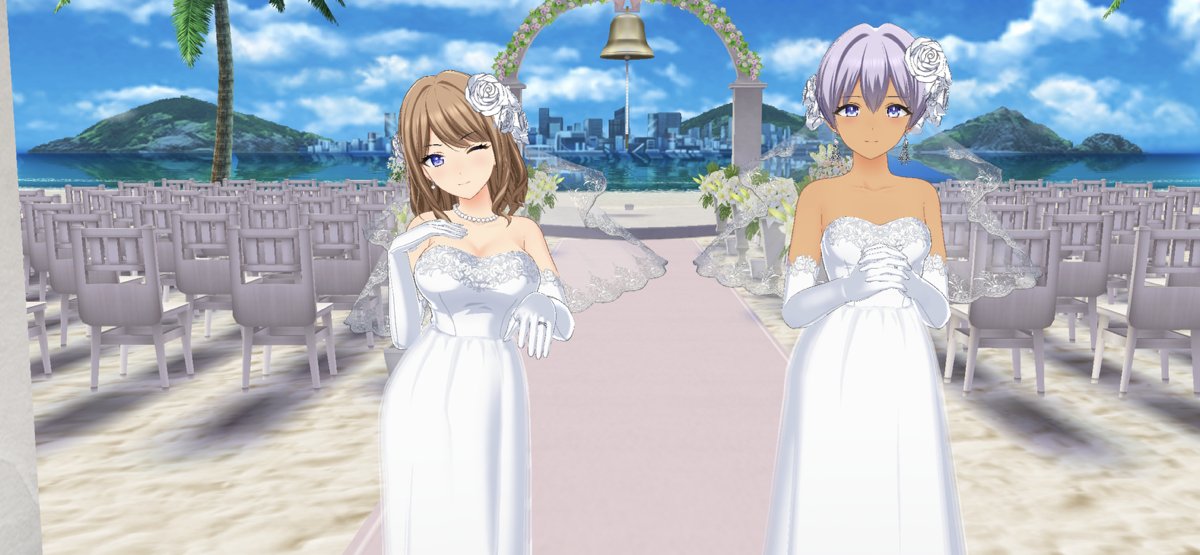 ショップ「ウェディングケーキ」と「キャンドル」で交換できるジオラマ