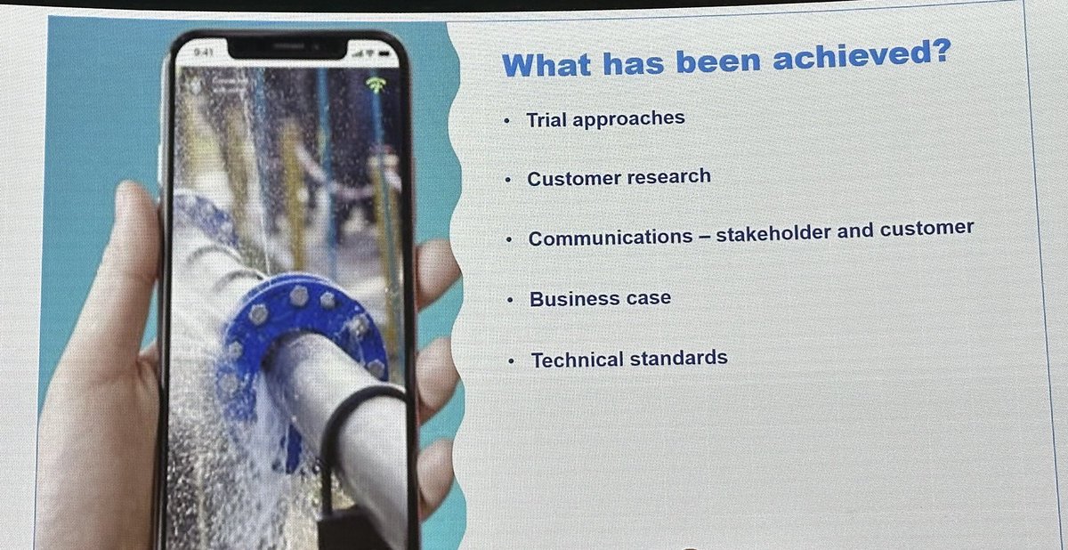 Taking the pebbles out of the shoes - allow staff to quickly get to a point of really productive collaboration 

Already results are showing:
- 90% of customers are responding to notification they may have a leak, saving customers money 

#SIWWSPOTLIGHT2023