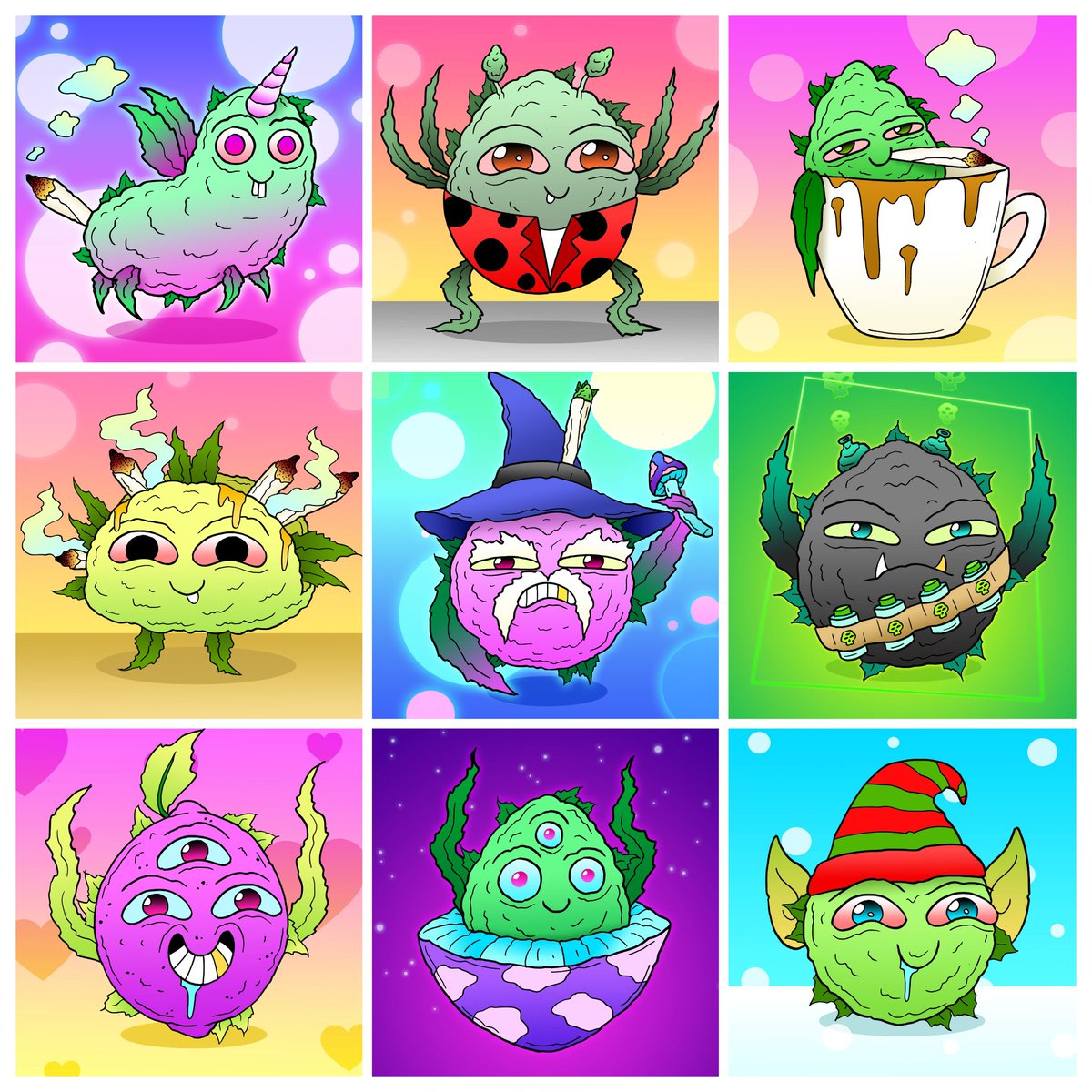 GM fraliends 👽☕️
Plants are friends 💚🤜🤛

Here you can see all Buds:
opensea.io/collection/ali…

Tag a 420 lover in the comments ✌️

#NFTartist #420Life #PolygonNFTs