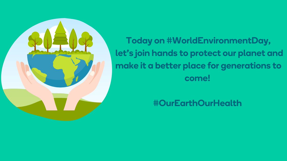 #WorldEnvironmentDay2023  
#OurEarthOurHealth 
#SaveOurPlanet  
We have Only One Earth. Let's take care of it.
Our Earth, Our Health, Our Responsibility!