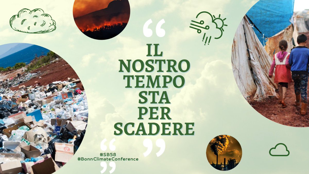 Oggi inizia la #BonnClimateConference e questo è il mio messaggio per i leader 🌍: 📢 AZIONI 📢 URGENTI 📢 ORA 📢 PER IL NOSTRO 📢 PIANETA 📢 #SB58 #OneActivists