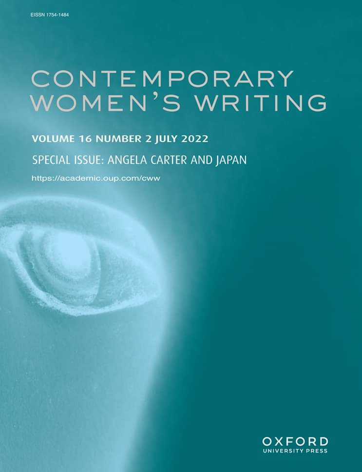 AngelaCarterFan's tweet photo. Special issue of Contemporary Women's Writing on Angela Carter and Japan is now available. 

https://t.co/SYC4gwjvlr https://t.co/AYFSaTEKhf