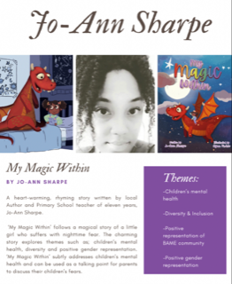 We are looking forward to welcoming former Darell pupil Jo-Anne into school tomorrow.  She wil be visiting Nursery, Reception, Year 1 and Year 2 and will be selling her book in the main entrance after school.