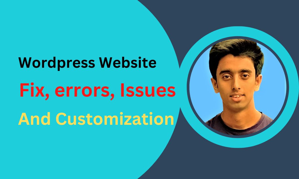 mohasin_razib's tweet image. Wordpress Website Bug Fix
Hire me: fiverr.com/s/Ya0x1p
#wordpressProblem #fixWordpressIssues #wordpressErrors #fixWordpress #customizedWordpress