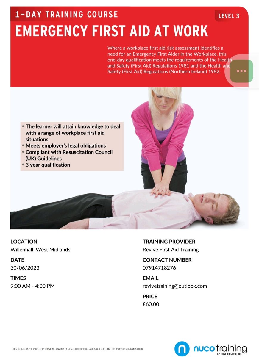 #willenhall #firstaidcourses
#WOLVERHAMPTON