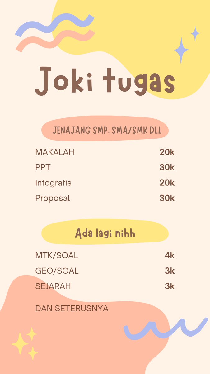 #zonauang
#jokitugas
#jokimakalah
#jokippt
#jokiproposal
#jokilogo