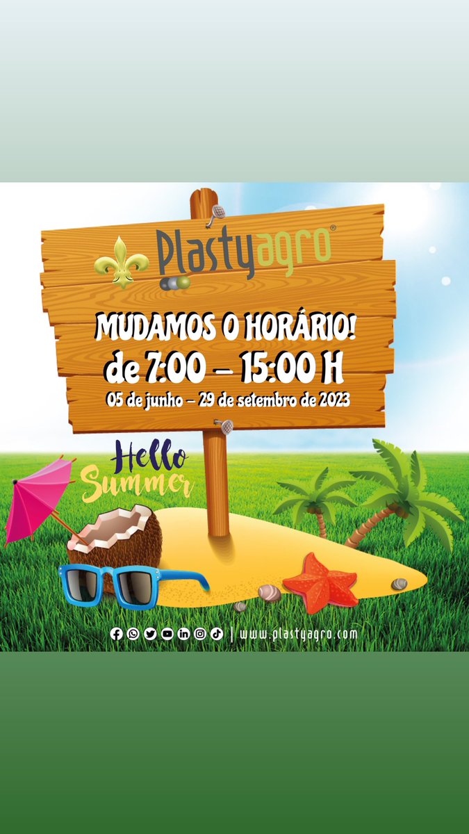 Bejorusa's tweet photo. Desde hoy y hasta el 29 de setiembre cambiamos nuestro horario. 
Desde hoje e até 29 de setembro mudamos o nosso horário.
#verano23 #plastyagro #actuacomopiensas #enviroplast #plastyprotect #plastylabel #plastyribbons #elastypack https://t.co/glsttZfFU9