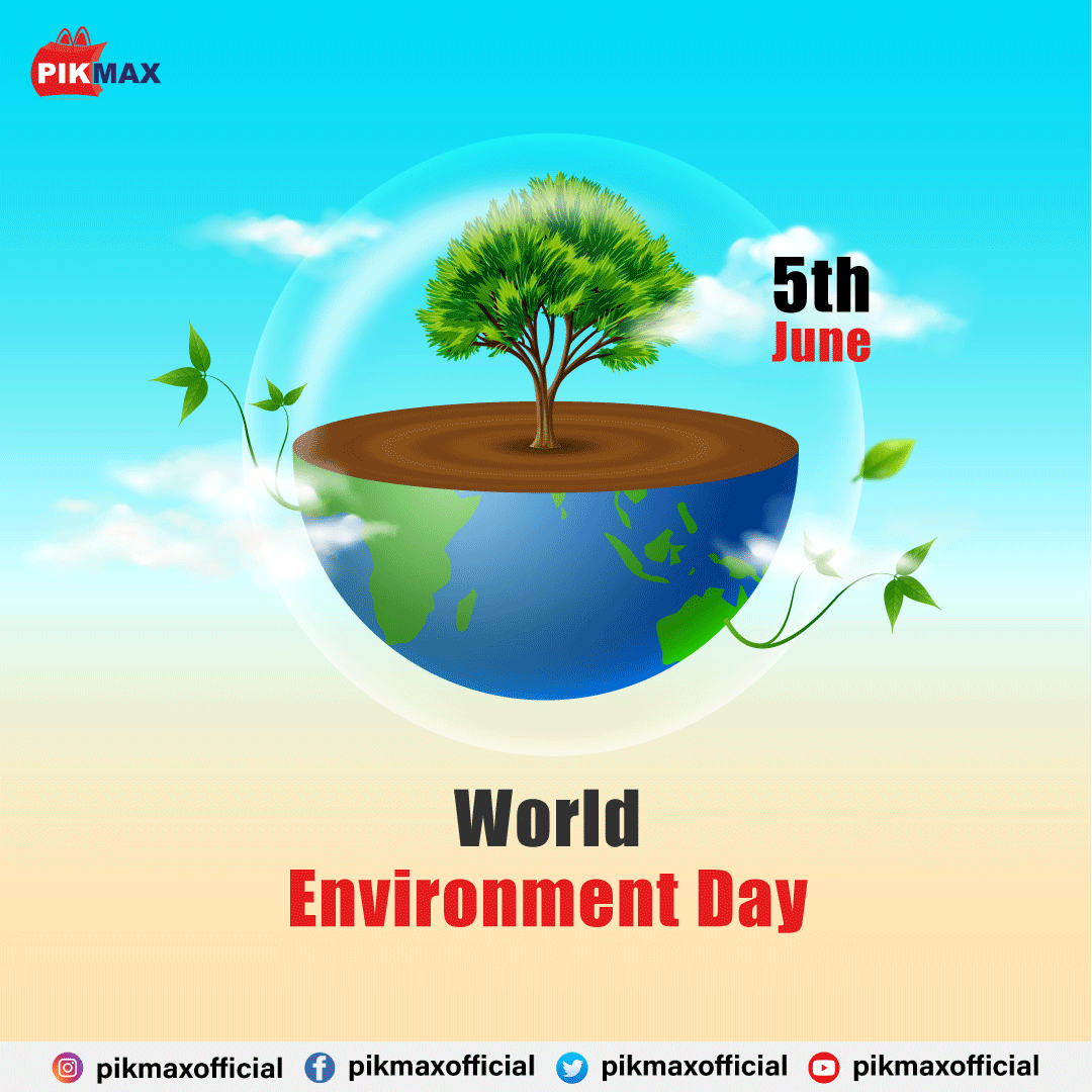 Let's come together to protect and preserve our planet. Take a step towards a cleaner and healthier planet on World Environment Day.🌍☘🌎🌷🌏

#WorldEnvironmentDay #WorldEnvironmentDay2023 #EnvironmentDay #healthyplanet #growplants #SaveEnvironment #SaveEarth #PIKMAX