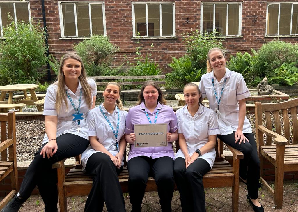 MFT_CSSAHPs's tweet photo. It's Dietitian's Week 2023! 🥳

We will be posting content throughout the week to show #WhatDietitiansDo, so make sure to follow @MFT_CSSAHPs 

Here are some of the Dietetic team at North Manchester General Hospital #WeAreDietetics #DW2023 https://t.co/i6H7aqIbB8