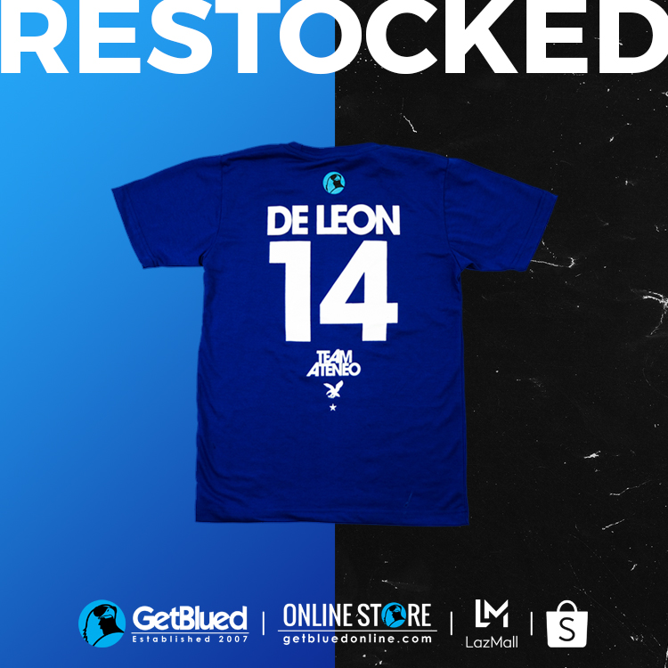 Team Ateneo Shirsey DE LEON Edition

NOW AVAILABLE!

LazMall: lazada.com.ph/shop/getblued-…
Shopee Mall: shopee.ph/getblued

#OBF #TheHeartOfVolleyball #BDL #TeamAteneo #Beadeleon #GetBlued