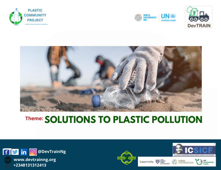 DevTrainNg's tweet photo. Did you know that:
The world is being inundated by plastic. More than 400 million tonnes of plastic is produced every year, half of which is designed to be used only once. Of that, less than 10 percent is recycled.
#BeatPlasticPollution
#PlasticCommunityProject https://t.co/J9KtW70xRT