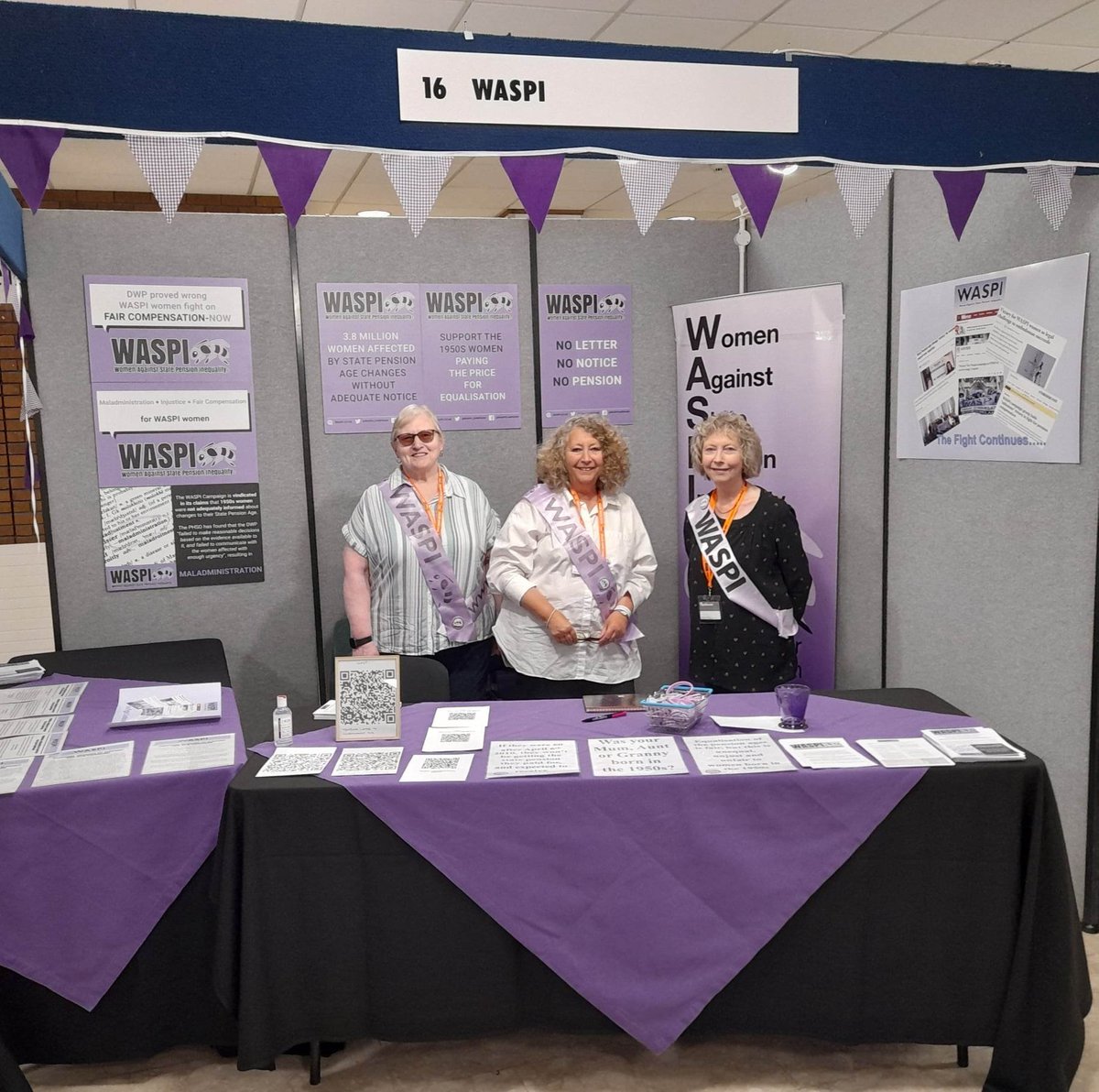 #WASPI representatives at the GMB Conference this weekend