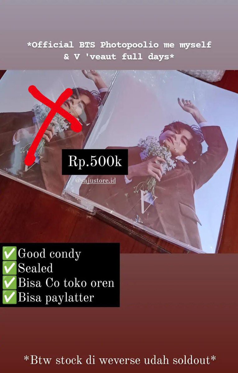 sajustore_id's tweet photo. WTS,BTS READY INA KUY.. jajan merch sale.photobook bts &amp; Album BTS* 🐱@sajustore.id

(Join GO dm) 
✅sealed 
✅good condy
✅Bisa cicilan 
✅Bisa req shopepaylater 
📍Jawatimur
❌Packing 
#albumbts #kpopers #kpopmerch #photobookbts https://t.co/LnSO74l4Af