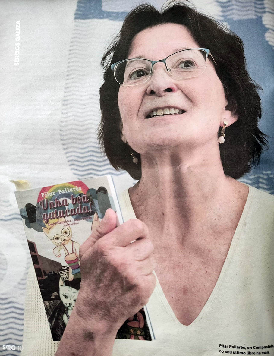 Gran entrevista de #MontseGonzález a #PilarPallarés sobre "Unha boa gatucada", unha homenaxe aos gatos que partillaron ou partillan vida con ela. Unha obra cun significado emocional intenso para ela e para #AnaPillado e #GaiaGonzález. <a href="/NosDiario/">Nós Diario</a> cutt.ly/7wwGCieG