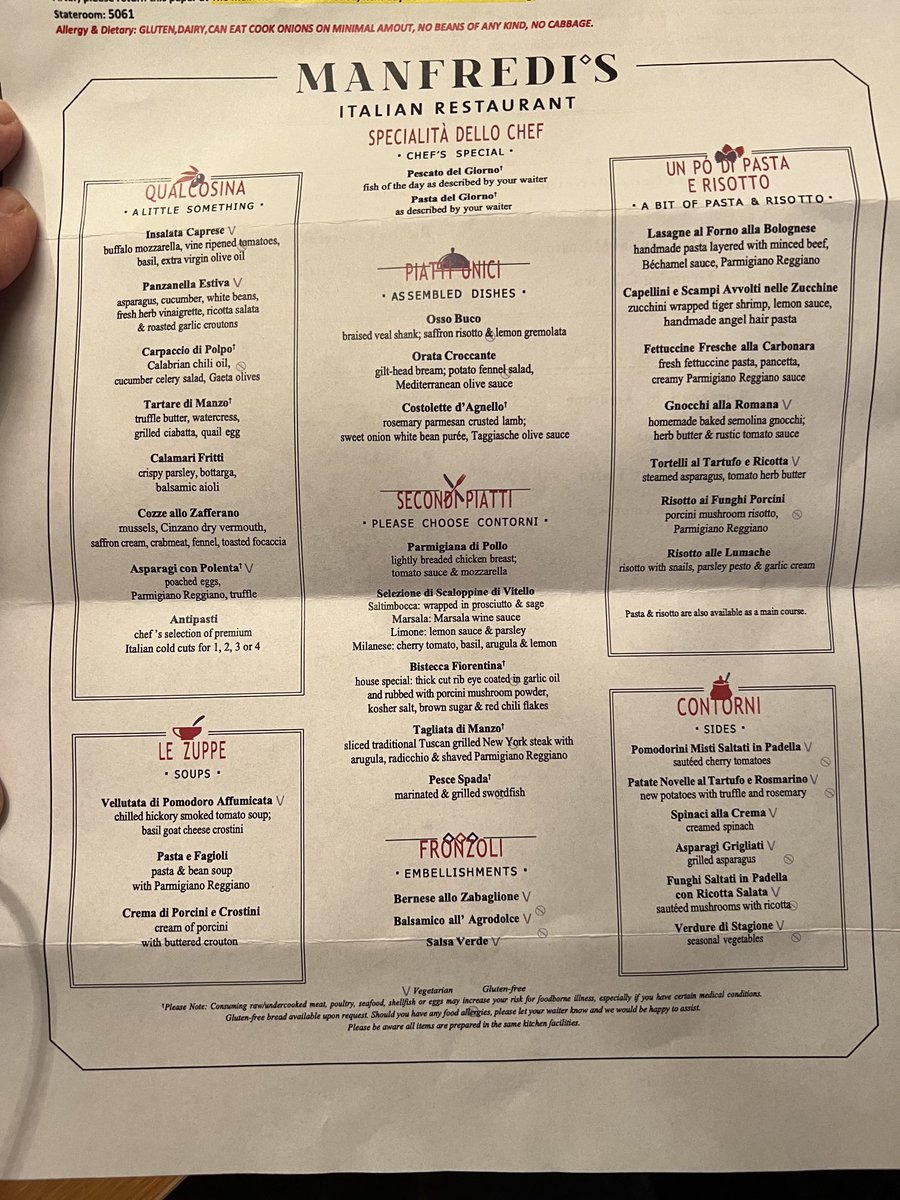 Thank you 🧑‍🍳⁦<a href="/VikingCruises/">Viking</a>⁩ for accommodating, my gluten-free intolerance with delicious baked goods, pasta and scrumptious meals on my fabulous trip through Alaska this week!