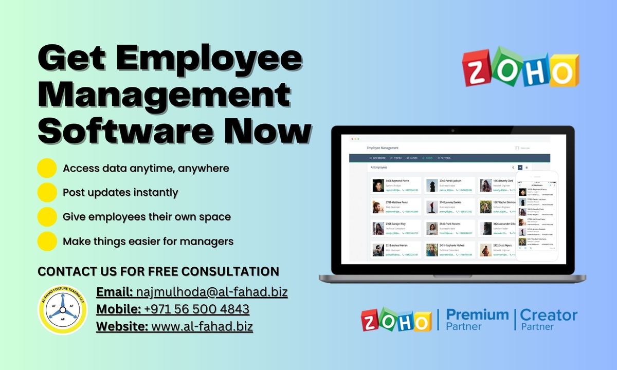 Get FREE Employee Management Software  Demo with our expert today !!!

#hrms #hr #humanresources #hrsoftware #hrmanagement #humanresourcemanagement #hrsystem

Contact Us For Free Demo
Website: al-fahad.biz
Email: najmulhoda@al-fahad.biz
Mobile: +971 56 500 4843