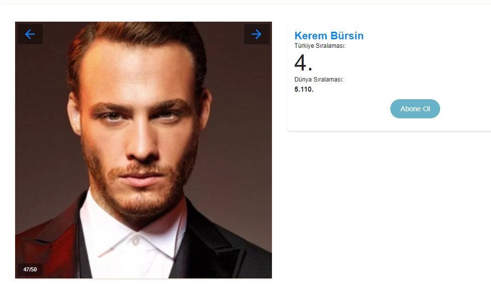 This week Kerem ranks 4th in the IMDb Turkey Starmeter!!

I repeat that it is a very important showcase and support for his career so don't miss to visit his profile regularly, rate and comment his works 🙏🙏🙏

🔗imdb.com/name/nm2792064/

#KeremBürsin