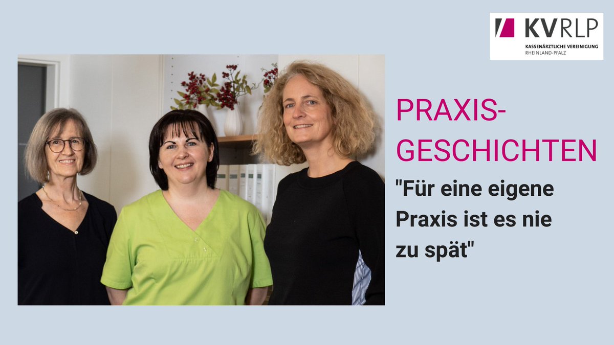 KV_RLP's tweet photo. Wie der Weg mit 50 in eine eigene Praxis aussehen kann und wie dadurch die #Nachfolge gesichert wird, zeigt unsere #PRAXISGESCHICHTE im Juni 👉 https://t.co/ANiA1wMG0T 

📷 Schmerzzentrum Zweibrücken
@Dt_Aerzteblatt @kbv4u @rheinpfalz @DGSGesellschaft https://t.co/NzeBgDI98o