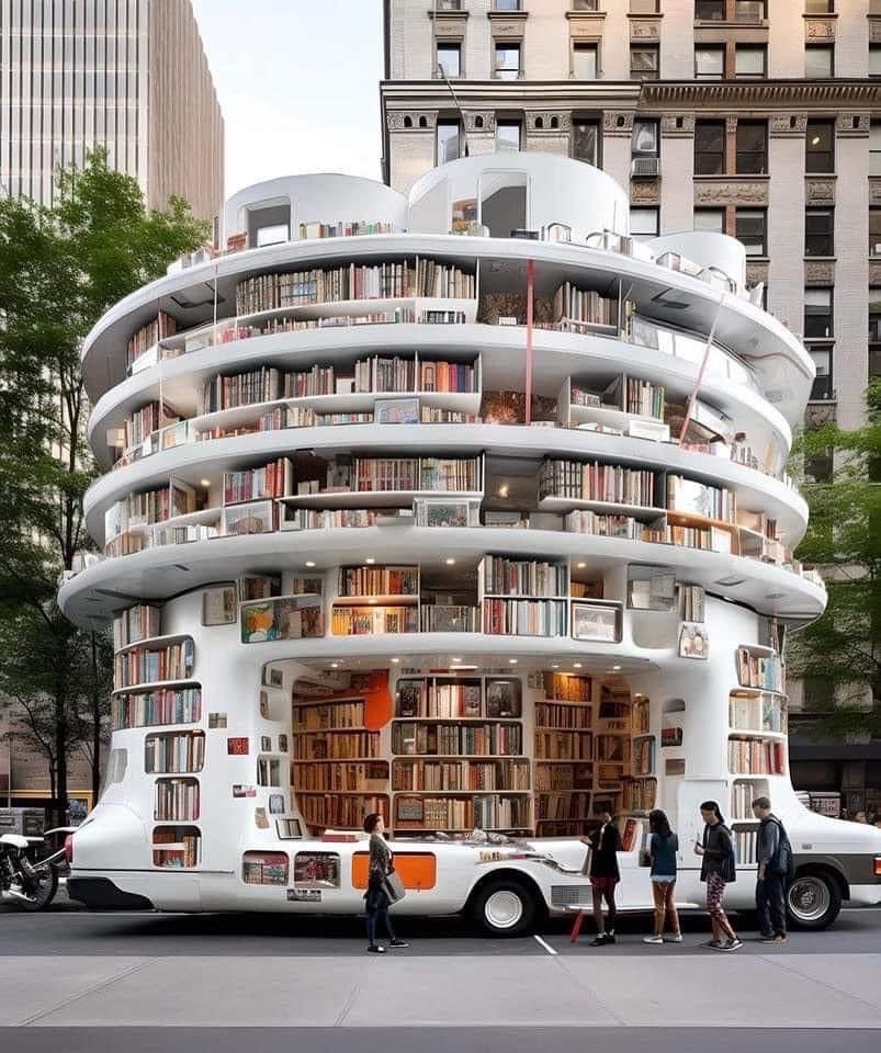 Now here’s a mobile library!