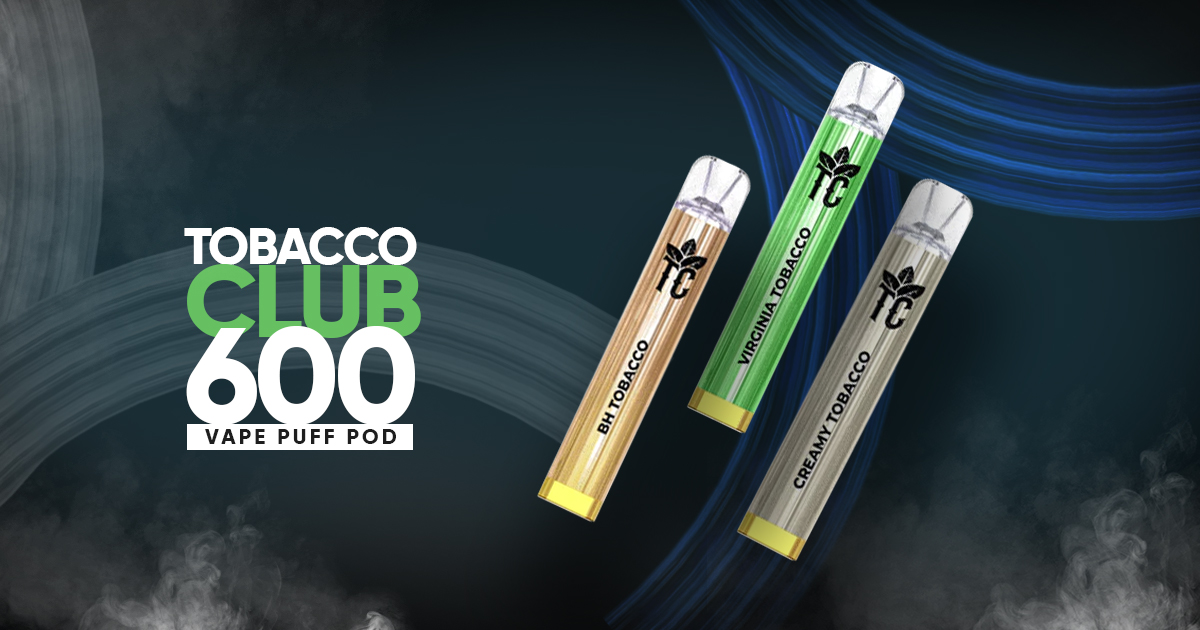 Wolf Vape comes with new Tobacco Club 600 Disposable Vape Puff Pod, it comes with amazing flavors,20mg nicotine strength, it is sleek device and it comes with 600 puff.

Buy now- rb.gy/qy6wa

#tobacco #ukvapes #vapelover #eliquid