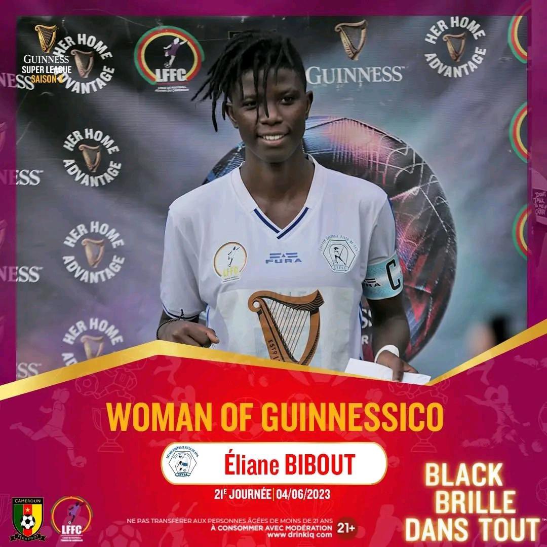 ELIANE BIBOUT Redefines her finesse as she delivers a triple in Eclair’s win 3-1 win over Fortuna.

With this stellar performance she earned herself a guard of honor as the 21st woman of #Guinnessico winner.

#lffc #fecafoot #supportherdreams #blackshinesbrightest