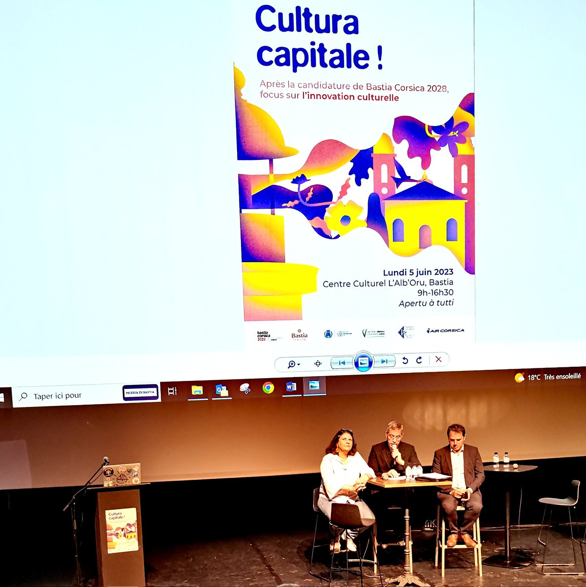 In i passi di l'andatura #bastia2028 si tratta, oghji in u centru l'alb'oru, di pulitica culturali.