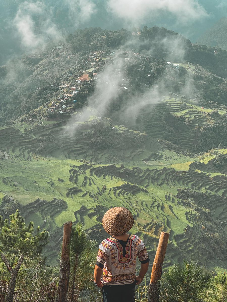 PhilippineStar's tweet photo. BREATHTAKING HEIGHTS ⛰️

A local from San Miguel, Bulacan stunned netizens on Sunday with this breathtaking photo of him atop Mount Kupapey while gazing at the magnificent Maligcong Rice Terraces in Bontoc, Mountain Province. (Photo courtesy of Allen Ryan Sevilla) https://t.co/Y4PGNHpIBX