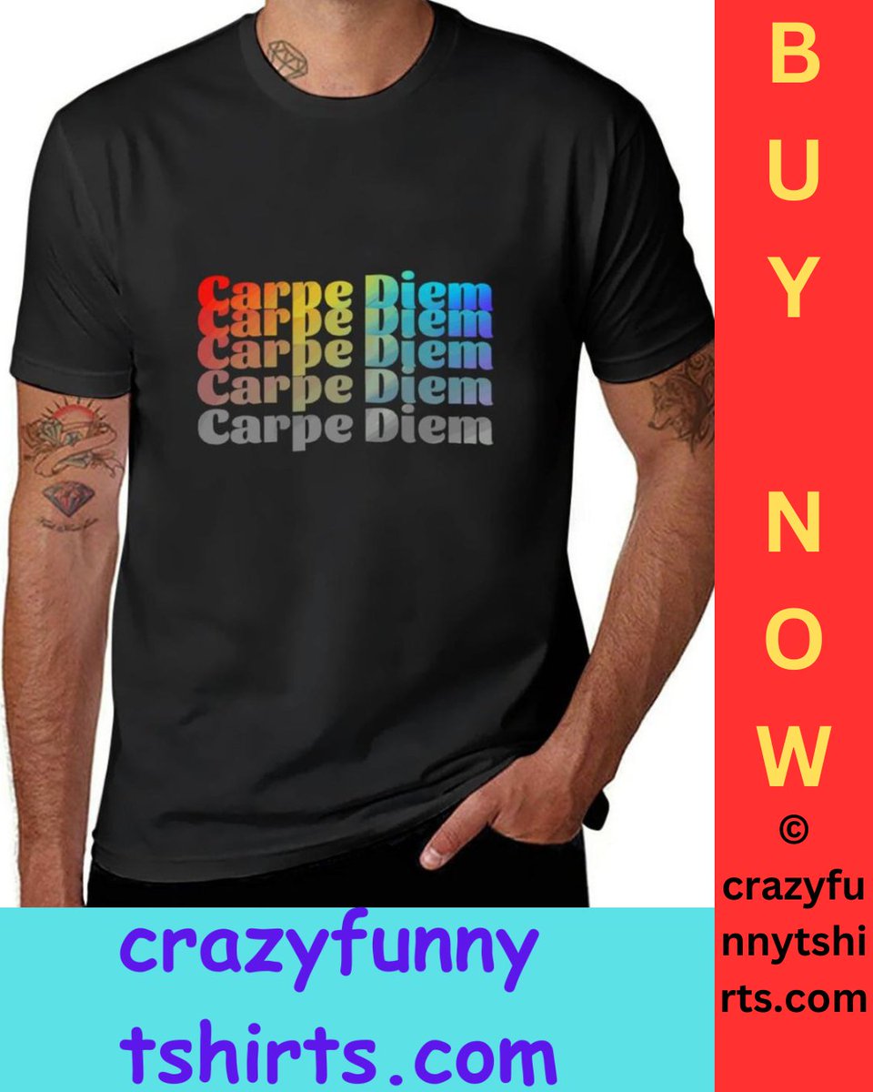 Colorful Carpe Diem Men's T-shirt
#ColorfulCarpeDiem #MensFashion #TshirtStyle #CarpeDiemGraphic #TshirtLove #ColorfulPrint #MensStyle #FashionableMotivation #CarpeDiemApparel #Fashionista #StylishMen #ColorfulFashion #MotivationalClothing #CarpeDiemTee #FashionForward