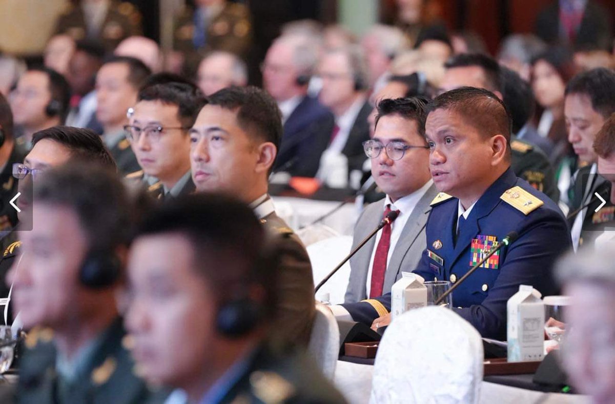 I am grateful to <a href="/IISS_org/">IISS News</a>, <a href="/jamescrabtree/">james crabtree</a>, <a href="/ConnellyAL/">Aaron Connelly</a> and <a href="/chipmanj/">Sir John Chipman IISS</a> for giving me the opportunity to pose a question to the Chinese Defense Minister that the Philippines and other nations have been eager to ask:

“You mentioned China wants to promote dialogue over