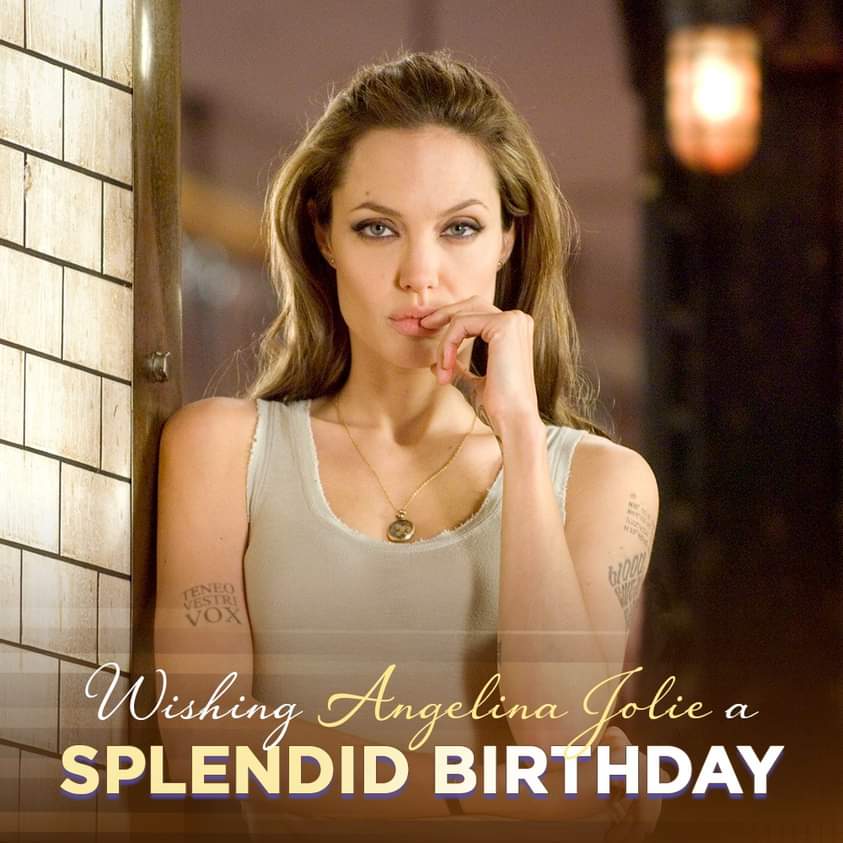 Happy Birthday #AngelinaJolie! 😉🎂🎉

#HappyBirthdayAngelinaJolie
