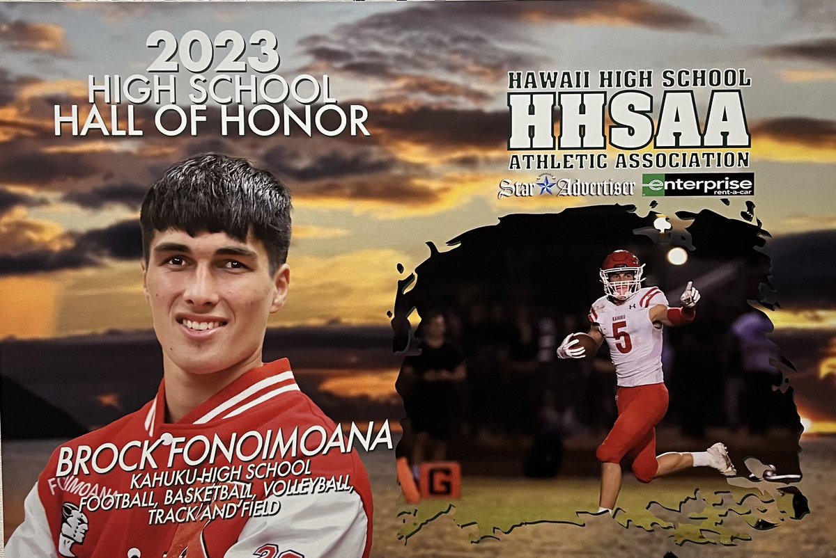 2023 Hawaii High School Hall of Honor #KahukuRedRaiders #justakidfromlaie🤟🏽